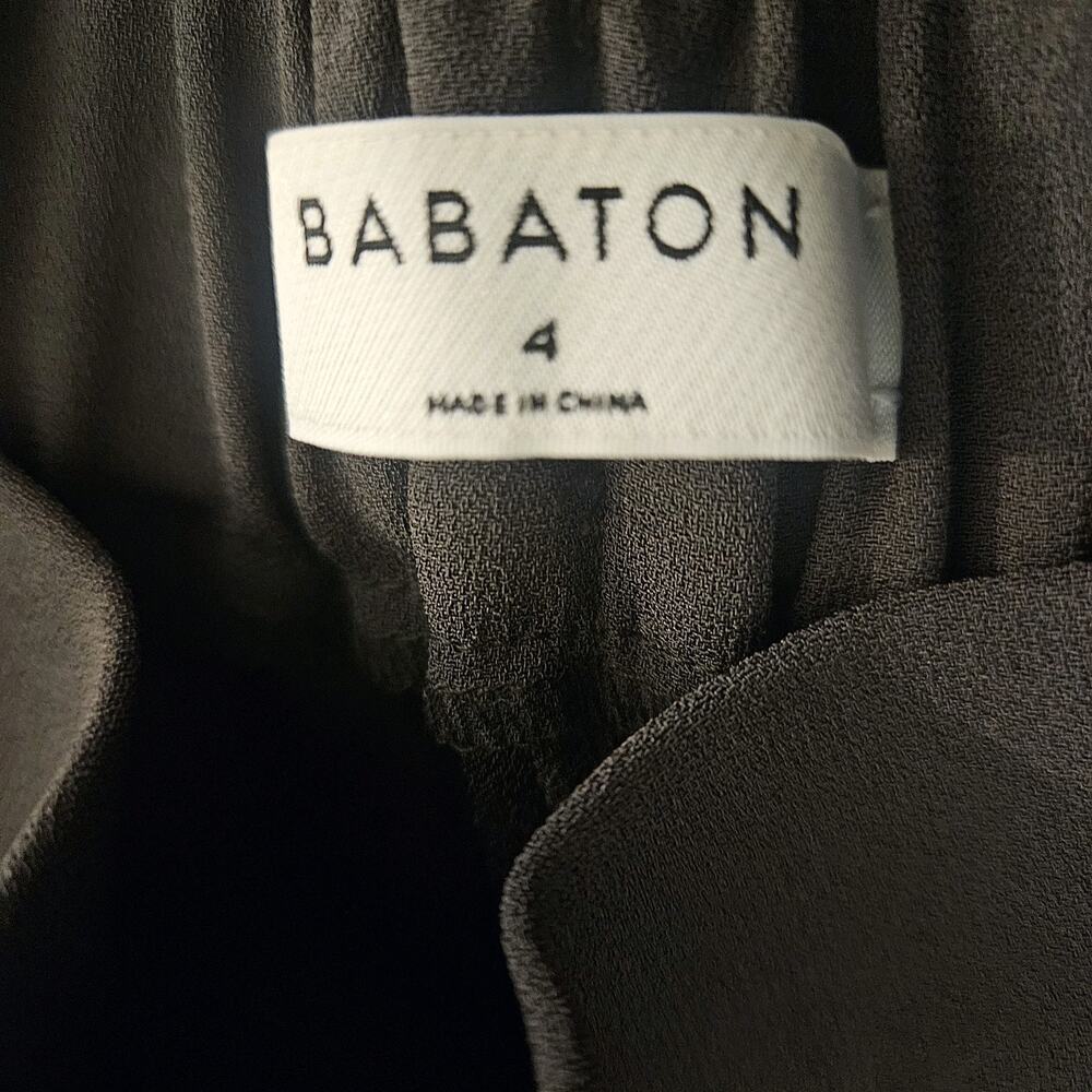 Babaton Aritzia Cohen Trousers Pants Womens Green Size 4 - Picture 4 of 6